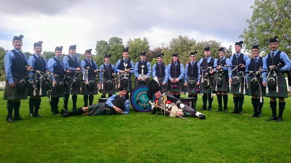 The Isle of Skye Pipe Band, Portree, Isle of Skye
