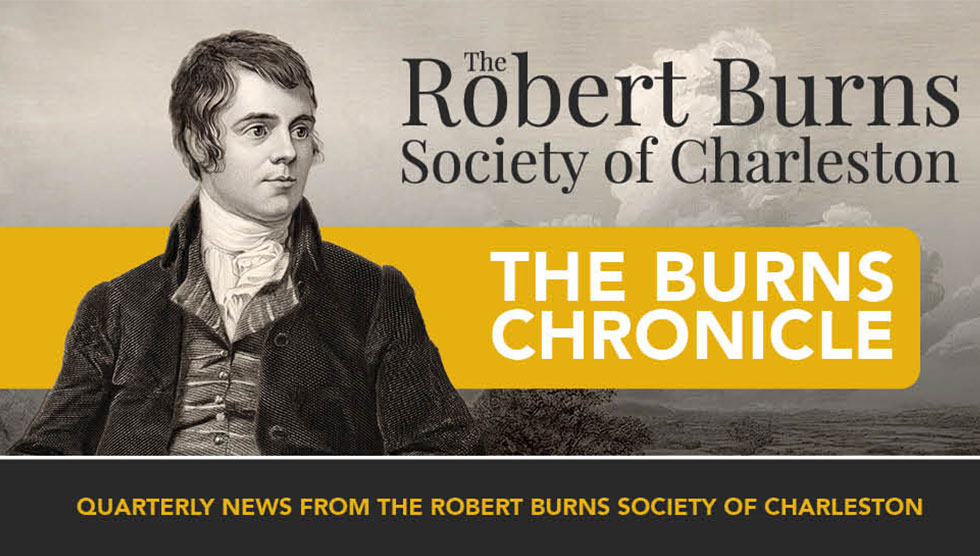 Quarterly News from the Robert Burns Society of Charleston